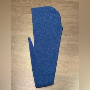 Handmade Knitted Hood/Scarf - Blue color